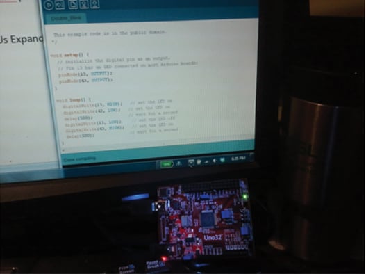 ChipKIT’s Arduino-compatible Uno32 board ChipKIT’s Arduino-compatible Uno32 board